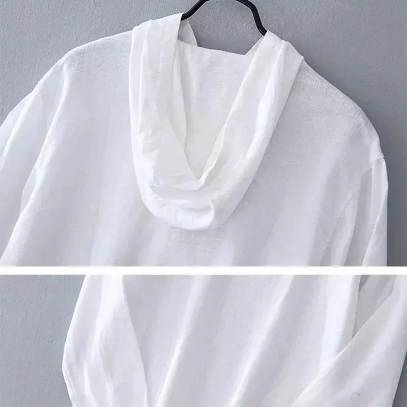 PULL À CAPUCHE EN LIN VIVA